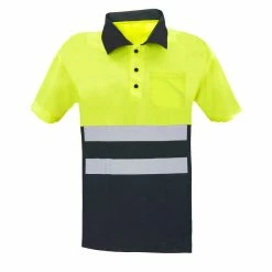 Wholesale ✨ PrimeMatik Chemise polo manche courte avec réflexion jaune bleu pour la sécurité d'emploi taille L ⭐ -Sam Outillage STORE 8434852085557 5