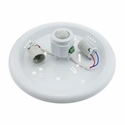 Deals 🌟 BeMatik Lampe avec détection de mouvement pour deux ampoules E27 🎉 -Sam Outillage STORE 8434852110747 3