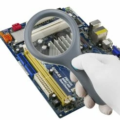 Hot Sale 🌟 PrimeMatik Loupe à manche avec lumière LED et optique à grossissement 2,5 🤩 -Sam Outillage STORE 8434852112734 5