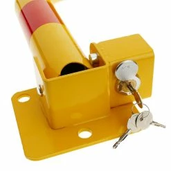 Hot Sale 👍 PrimeMatik Barrière de parking stationnement pliable avec serrure 850 mm 👏 -Sam Outillage STORE 8434852130325 4