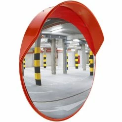 Wholesale 🎉 PrimeMatik Sécurité miroir convexe surveillance extérieur 45cm avec fixation murale 🔔