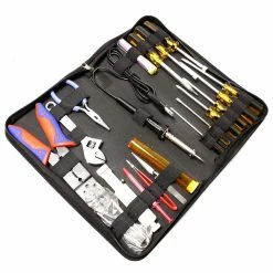 Wholesale 😉 BeMatik Boîtier de divers outils de 20 pièces modèle GTK-050B avec fer à souder 🔥