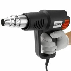 Flash Sale ✔️ PrimeMatik Pistolet à air chaud de 2000 W pour le décapage. Décapeur thermique à 2 vitesses 💯 -Sam Outillage STORE 8434852164337 3