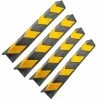 Best Pirce 👏 PrimeMatik Protecteur en caoutchouc réfléchissant de 80 cm pour les coins en noir et jaune 4-pack ❤️