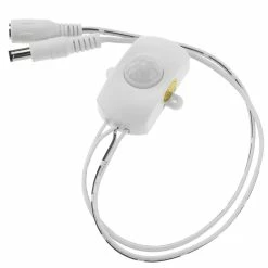 Best Sale 🎉 BeMatik Détecteur de mouvement infrarouge 5 x 4 x 2,2 cm DC blanc 🎁 -Sam Outillage STORE 8434852167949 3