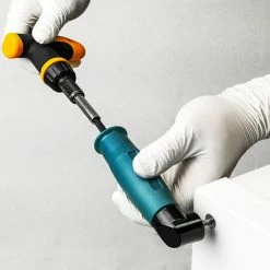 Buy 🥰 BeMatik Tournevis manuel avec design angulaire. Adaptateur hexagonal 1/4 6,35 mm pour mandrin à angle droit 👍 -Sam Outillage STORE 8434852169653 3