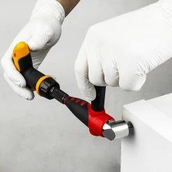 Deals 👏 BeMatik Tournevis manuel avec design angulaire. Adaptateur hexagonal 1/4 6,35 mm pour mandrin à angle droit et 4 conseils 👏 -Sam Outillage STORE 8434852169691 3