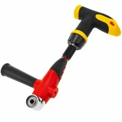 Deals 👏 BeMatik Tournevis manuel avec design angulaire. Adaptateur hexagonal 1/4 6,35 mm pour mandrin à angle droit et 4 conseils 👏 -Sam Outillage STORE 8434852169691 5