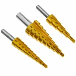 Cheapest 🎉 BeMatik Foret à étages spiral pour perceuse et meuleuse 3 pièces hélicoïdales 🎁 -Sam Outillage STORE 8434852169851 5