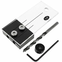 Cheap 😀 BeMatik Système de guidage et de centrage pour le perçage de trous en parallèle dans les menuiseries 6 mm 1/4" 🎁