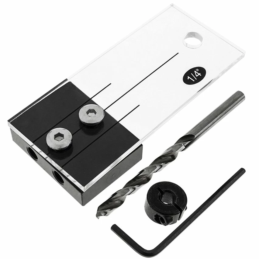 Cheap 😀 BeMatik Système de guidage et de centrage pour le perçage de trous en parallèle dans les menuiseries 6 mm 1/4" 🎁 1 Cheap 😀 BeMatik Système de guidage et de centrage pour le perçage de trous en parallèle dans les menuiseries 6 mm 1/4" 🎁