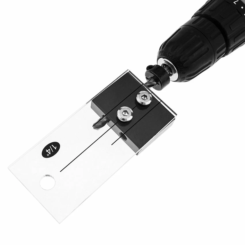 Cheap 😀 BeMatik Système de guidage et de centrage pour le perçage de trous en parallèle dans les menuiseries 6 mm 1/4" 🎁 3 Cheap 😀 BeMatik Système de guidage et de centrage pour le perçage de trous en parallèle dans les menuiseries 6 mm 1/4" 🎁 – Image 3