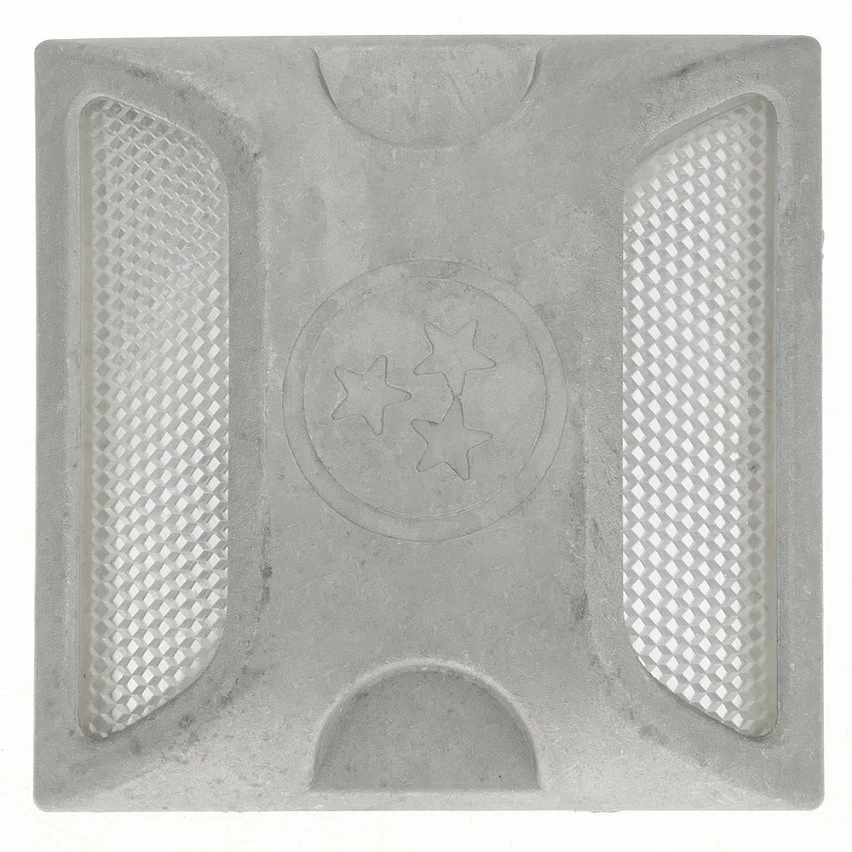 Deals 👏 PrimeMatik Réflecteur routier en aluminium pour sol double blanc 100 x 100 x 20 mm ⌛ 2 Deals 👏 PrimeMatik Réflecteur routier en aluminium pour sol double blanc 100 x 100 x 20 mm ⌛ – Image 2