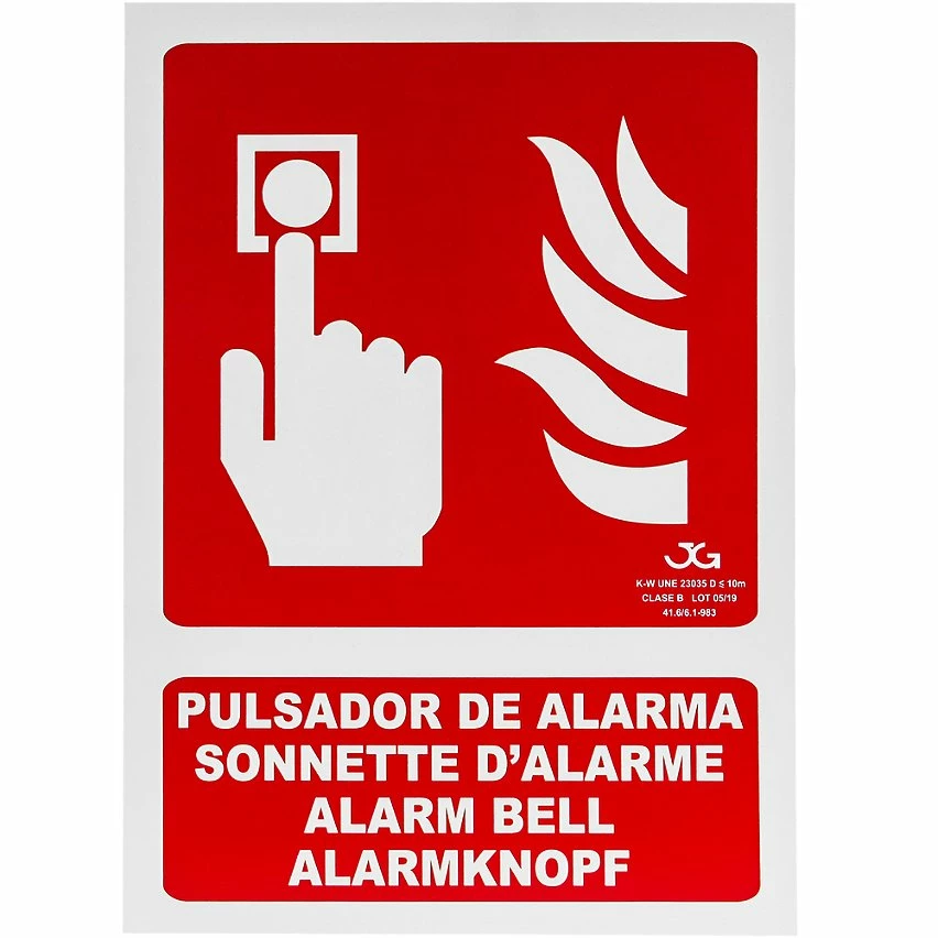 Coupon 🤩 PrimeMatik Affiche de sonnette d'alarme homologué 21 x 30 cm. Signal luminescent ✔️ 1 Coupon 🤩 PrimeMatik Affiche de sonnette d'alarme homologué 21 x 30 cm. Signal luminescent ✔️