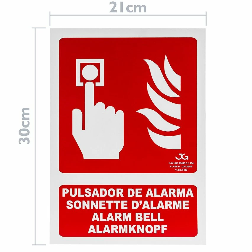 Coupon 🤩 PrimeMatik Affiche de sonnette d'alarme homologué 21 x 30 cm. Signal luminescent ✔️ 2 Coupon 🤩 PrimeMatik Affiche de sonnette d'alarme homologué 21 x 30 cm. Signal luminescent ✔️ – Image 2