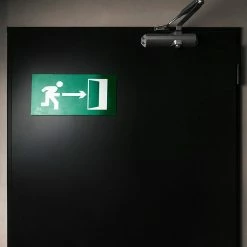 Deals 🧨 PrimeMatik Signe de sortie de secours à droite. Signal d'urgence luminescent de 32 x 16 cm 🌟 -Sam Outillage STORE 8434852179348 3