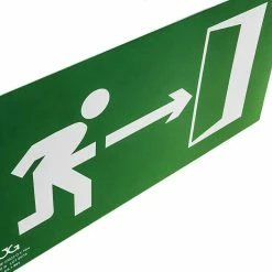 Deals 🧨 PrimeMatik Signe de sortie de secours à droite. Signal d'urgence luminescent de 32 x 16 cm 🌟 -Sam Outillage STORE 8434852179348 5