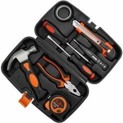 Promo 🧨 PrimeMatik Coffret d'outils de base de 8 pièces. Tournevis, pince, marteau, ruban à mesurer, etc. 🔔 -Sam Outillage STORE 8434852192750 3