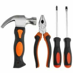 Promo 🧨 PrimeMatik Coffret d'outils de base de 8 pièces. Tournevis, pince, marteau, ruban à mesurer, etc. 🔔 -Sam Outillage STORE 8434852192750 5