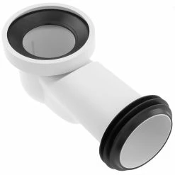 Discount 🛒 PrimeMatik Manchon de raccordement WC coudé 90 ° ∅ 110mm ⌛ -Sam Outillage STORE 8434852198806 3