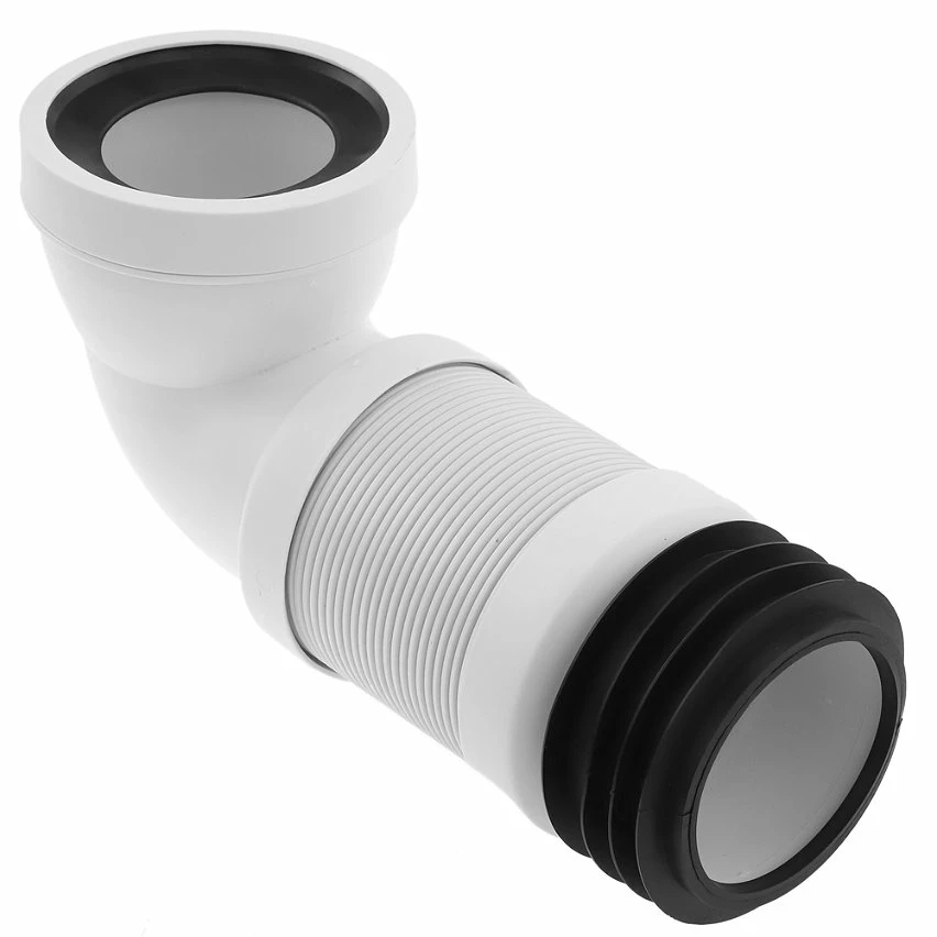 New 🔥 PrimeMatik Manchon de raccordement WC coudé extensible à 90 ° ∅ 105mm 👍 3 New 🔥 PrimeMatik Manchon de raccordement WC coudé extensible à 90 ° ∅ 105mm 👍 – Image 3