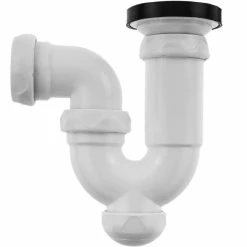 Buy 🤩 PrimeMatik Siphon courbé extensible pour lavabo-bidet 1 "1/2 x ∅ 70 mm 💯 -Sam Outillage STORE 8434852201315 5