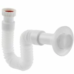 Coupon ⭐ PrimeMatik Tube flexible blanc pour évier-bidet 1 "1/4 x ∅ 32 - ∅ 40 mm 🎁 -Sam Outillage STORE 8434852201346 3