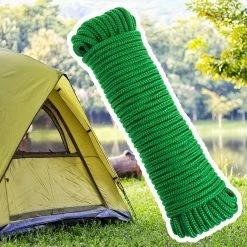 Budget 🎁 PrimeMatik Corde tressée à fils multiples PP 10 m x 6 mm verte ❤️ -Sam Outillage STORE 8434852201704 3