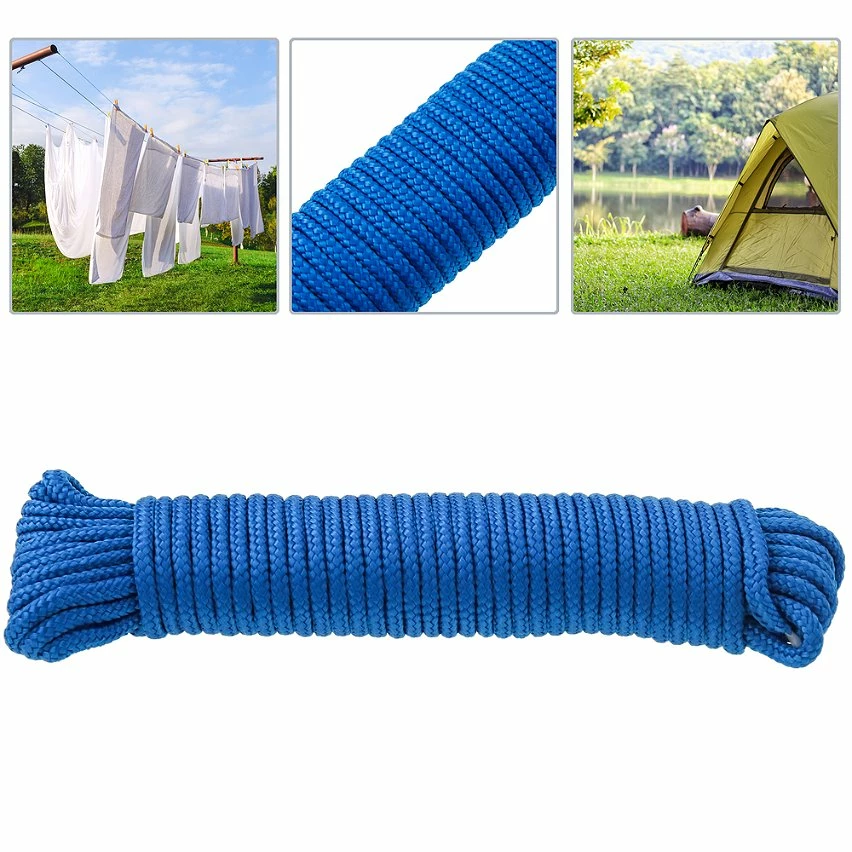 Discount ✔️ PrimeMatik Corde tressée à fils multiples PP 10 m x 3 mm bleu 😍 2 Discount ✔️ PrimeMatik Corde tressée à fils multiples PP 10 m x 3 mm bleu 😍 – Image 2