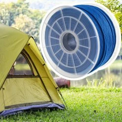 Best Pirce 😍 PrimeMatik Corde tressée à fils multiples PP 100 m x 3 mm bleu 💯 -Sam Outillage STORE 8434852201957 3