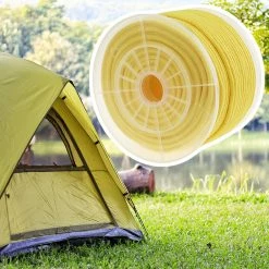 New 🥰 PrimeMatik Corde tressée à fils multiples PP 100 m x 6 mm jaune ⭐ -Sam Outillage STORE 8434852202077 3