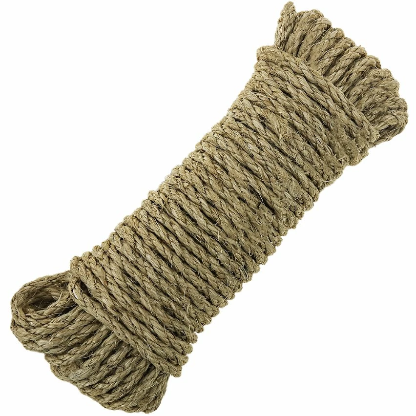 Best deal ❤️ PrimeMatik Corde torsadée en sisal 3 torons 30 m x 6 mm naturel 🔥 1 Best deal ❤️ PrimeMatik Corde torsadée en sisal 3 torons 30 m x 6 mm naturel 🔥