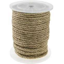 Promo 🤩 PrimeMatik Corde torsadée en sisal 3 torons 100 m x 10 mm naturel 😀
