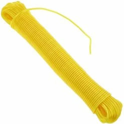 Flash Sale ❤️ PrimeMatik Corde à linge PVC avec âme en polypropylène 20 m x 3 mm jaune ✔️ -Sam Outillage STORE 8434852202749 5 1