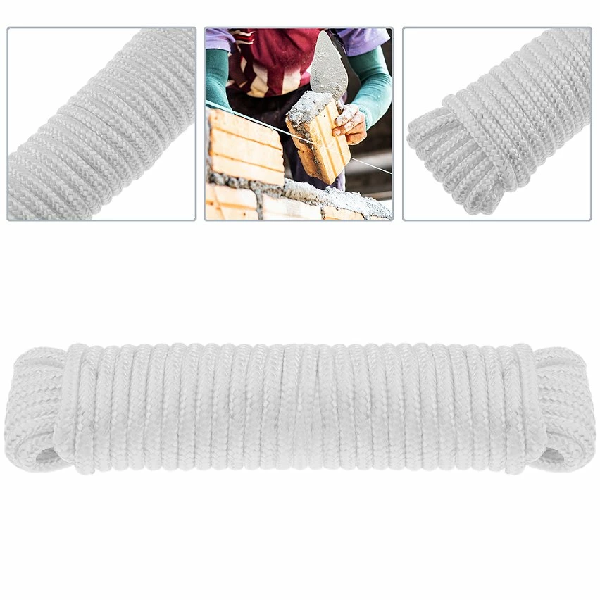 Outlet ❤️ PrimeMatik Corde tressée en nylon 10 m x 6 mm blanche 🎁 2 Outlet ❤️ PrimeMatik Corde tressée en nylon 10 m x 6 mm blanche 🎁 – Image 2