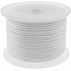 Outlet ✔️ PrimeMatik Corde en polyester tressée 100 m x 6 mm blanche ✨
