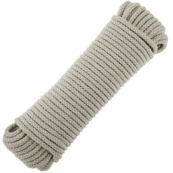 Flash Sale ⭐ PrimeMatik Corde en coton tressée 20 m x 4 mm naturel ⭐
