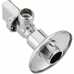 Deals ✔️ PrimeMatik 1/2 "- 1/2" square cistern stopcock chrome 😍 -Sam Outillage STORE 8434852220002 3
