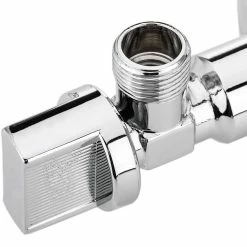 Deals ✔️ PrimeMatik 1/2 "- 1/2" square cistern stopcock chrome 😍 -Sam Outillage STORE 8434852220002 4
