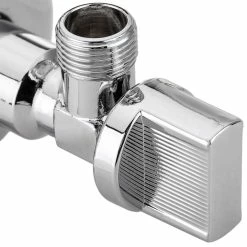 Deals ✔️ PrimeMatik 1/2 "- 1/2" square cistern stopcock chrome 😍 -Sam Outillage STORE 8434852220002 5