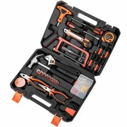 Best reviews of 🌟 PrimeMatik Jeu d'outils de base de 82 pièces. Tournevis, pinces, marteau, ruban à mesurer, etc. 🥰