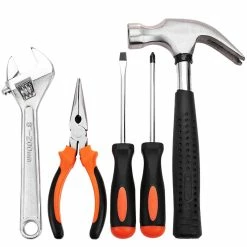 Best Sale 😉 PrimeMatik Jeu d'outils de base de 12 pièces. Tournevis, pinces, marteau, ruban à mesurer, etc. 🌟 -Sam Outillage STORE 8434852224291 5