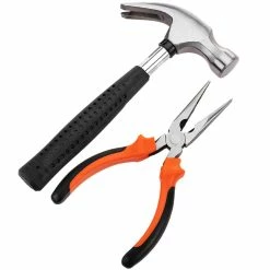 Best Sale 😉 PrimeMatik Jeu d'outils de base de 12 pièces. Tournevis, pinces, marteau, ruban à mesurer, etc. 🌟 -Sam Outillage STORE 8434852224291 6