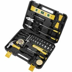 Wholesale 👏 PrimeMatik Jeu d'outils de base de 78 pièces. Tournevis, pinces, marteau, ruban à mesurer, etc. 👏