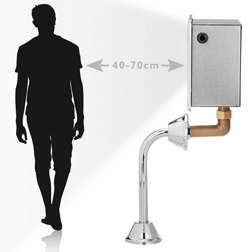 Cheapest ✨ PrimeMatik Robinet de chasse automatique infrarouge pour WC avec entrée d'eau horizontale 😉 3 Cheapest ✨ PrimeMatik Robinet de chasse automatique infrarouge pour WC avec entrée d'eau horizontale 😉 – Image 3