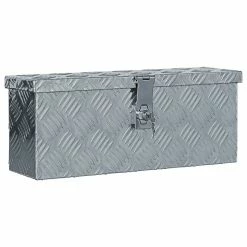 Best deal 🤩 vidaXL Boîte en aluminium 48,5 x 14 x 20 cm Argenté 🌟