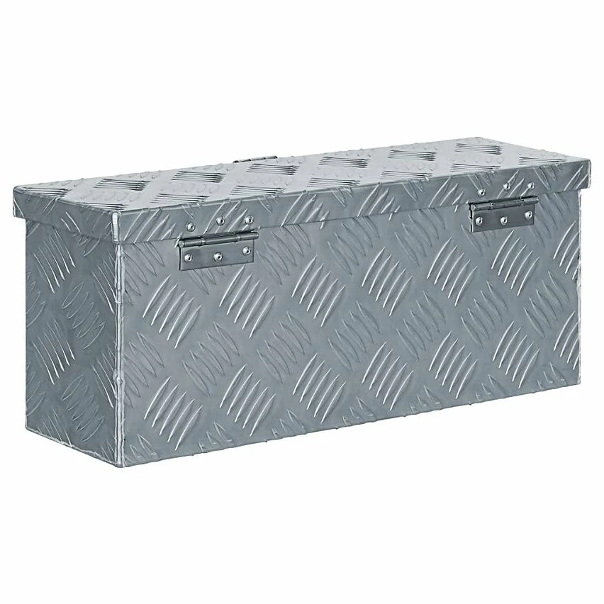 Best deal 🤩 vidaXL Boîte en aluminium 48,5 x 14 x 20 cm Argenté 🌟 2 Best deal 🤩 vidaXL Boîte en aluminium 48,5 x 14 x 20 cm Argenté 🌟 – Image 2