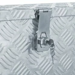 Promo 👏 vidaXL Boîte en aluminium 80,5 x 22 x 22 cm Argenté 🌟 -Sam Outillage STORE 8718475616344 4