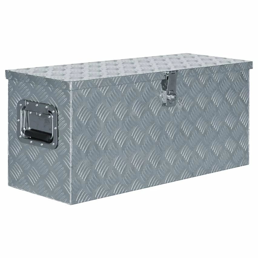 Promo ⌛ vidaXL Boîte en aluminium 80 x 30 x 35 cm Argenté 🧨 1 Promo ⌛ vidaXL Boîte en aluminium 80 x 30 x 35 cm Argenté 🧨