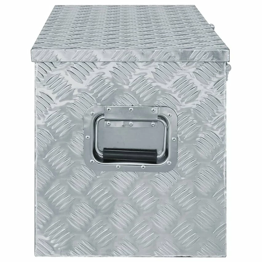 Hot Sale 🥰 vidaXL Boîte en aluminium 110,5 x 38,5 x 40 cm Argenté 😀 2 Hot Sale 🥰 vidaXL Boîte en aluminium 110,5 x 38,5 x 40 cm Argenté 😀 – Image 2